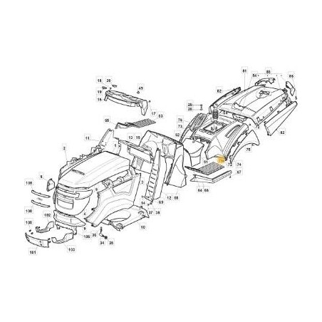 WHEEL COVER TCX YELLOW 122410 05/06 ORIGINAL STIGA - 325109754/0 | Newgardenstore.eu