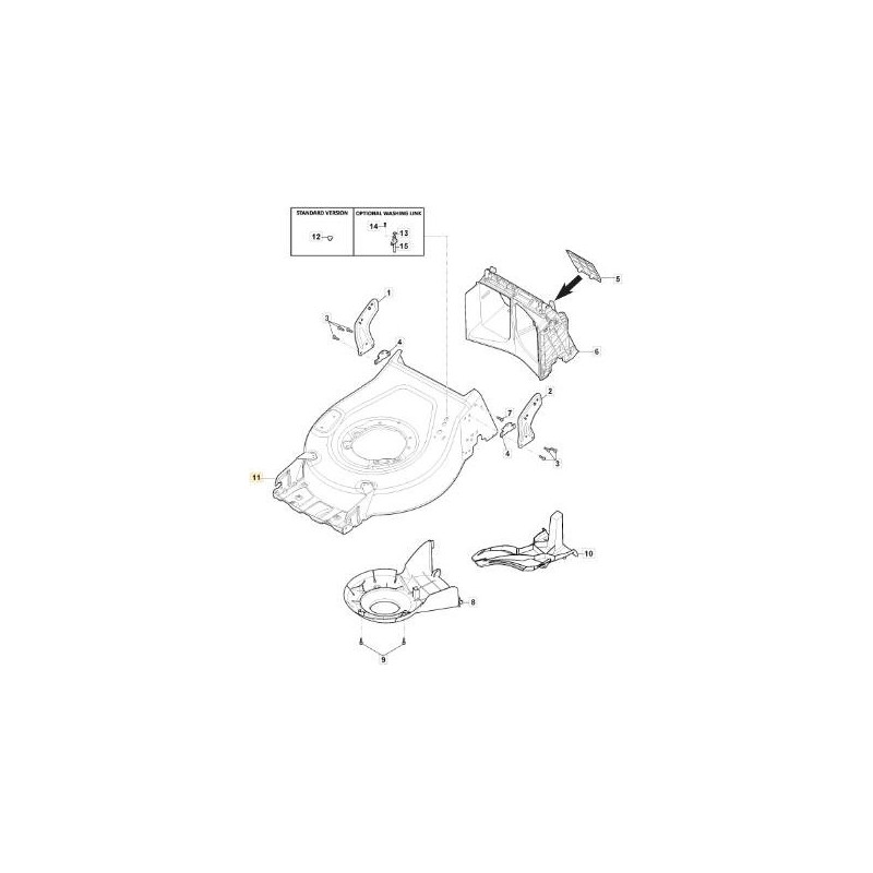 TELAIO CP1 48 GRIGIO RAGGR. STIGA ORIGINALE STIGA - 381005027/0