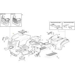 SDR BONNET COLOR RED RAL 3003 ORIGINAL STIGA - 325077014/0 | Newgardenstore.eu