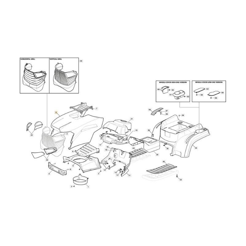 SDR MOTORHAUBE ORIGINAL SCHWARZE FARBE STIGA - 325077012/0