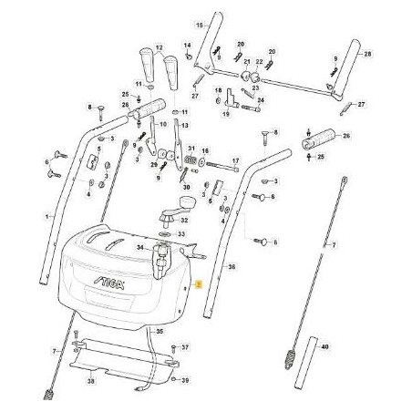 TABLERO - ST 4262 P ORIGINAL STIGA - 118821096/0 | Newgardenstore.eu