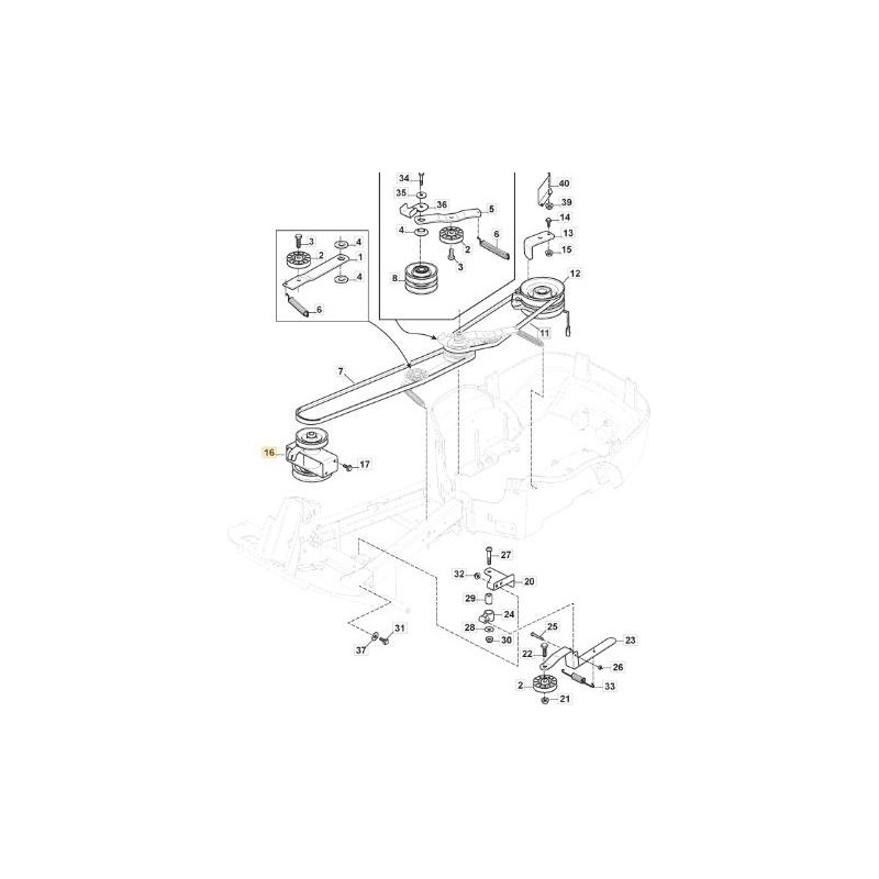 ZWISCHENDOPPELRIEMENSCHEIBE NV (NTN) ORIGINAL STIGA - 387605006/0