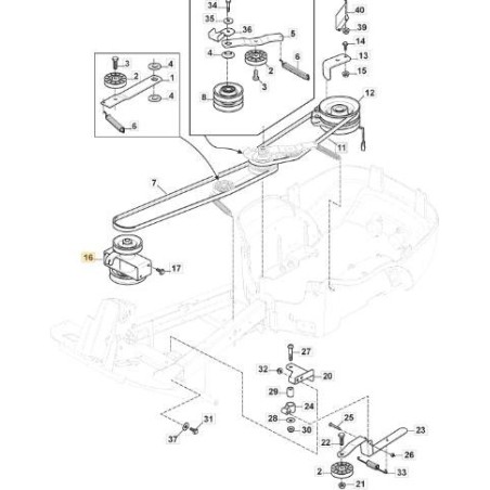 ZWISCHENDOPPELRIEMENSCHEIBE NV (NTN) ORIGINAL STIGA - 387605006/0 | Newgardenstore.eu