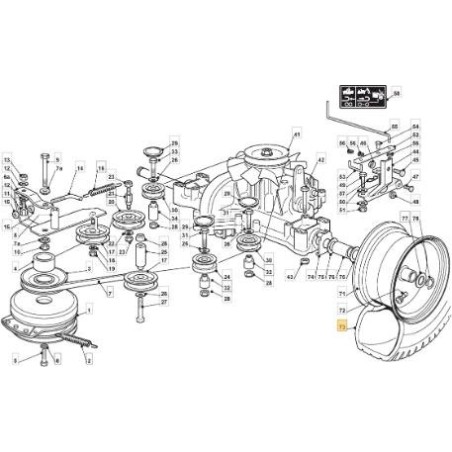 PNEU 20X10.00-10 PLY4 TL P519WANDA ORIGINAL STIGA - 125590026/0 | Newgardenstore.eu