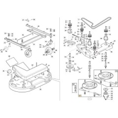 DISQUE PORTE-LAME DROIT PRÉ-ASSEMBLÉ - ORIGINAL STIGA GTR - 118830481/0