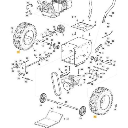 REIFEN – 16*6,5-8 ORIGINAL STIGA – 118820674/0 | Newgardenstore.eu