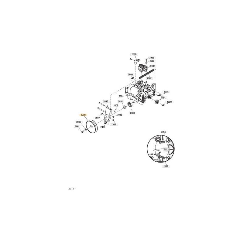 POULIE STIGA ORIGINALE - 1812-2582-01