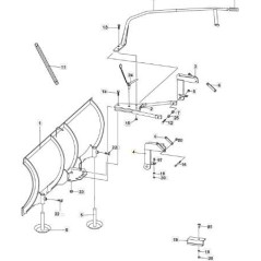 STAFFA MONTAGGIO SX ORIGINALE STIGA - 1319-1951-01 | Newgardenstore.eu