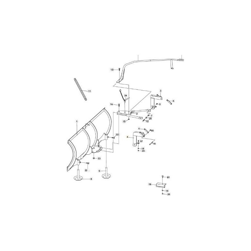 STAFFA MONTAGGIO SX ORIGINALE STIGA - 1319-1951-01