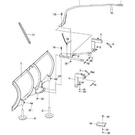 STAFFA MONTAGGIO SX ORIGINALE STIGA - 1319-1951-01 | Newgardenstore.eu