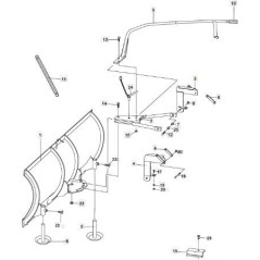 STAFFA MONTAGGIO DX ORIGINALE STIGA - 1319-1950-01 | Newgardenstore.eu