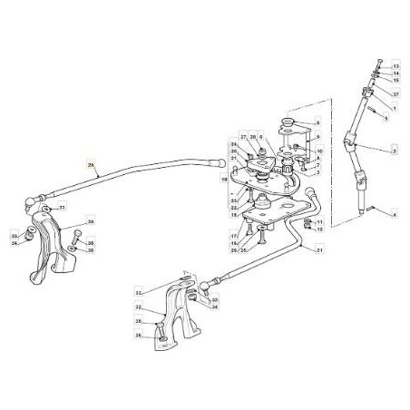 VARILLA DE DIRECCION DERECHA TC HE 10/11 ORIGINAL STIGA - 382000622/0 | Newgardenstore.eu