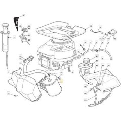 SILENCER IMASAF F72 GGP 12.5 HP ORIGINAL STIGA - 118716133/0