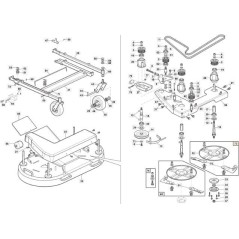 DISQUE PORTE-LAME GAUCHE PRÉ-ASSEMBLÉ - ORIGINAL STIGA GTR - 118830482/0