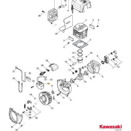 SPULE SBK 45 ORIGINAL STIGA - 118801848/0 | Newgardenstore.eu