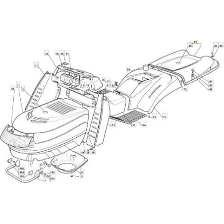 TCP-TASCHENABDECKUNG GELBE FARBE 122410 ORIGINAL STIGA - 182110213/0 | Newgardenstore.eu
