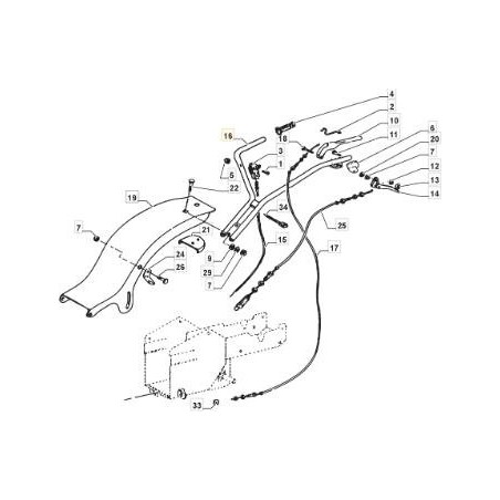 MANUBRIO NERO ORIGINALE STIGA - 1483-2358-01 | Newgardenstore.eu