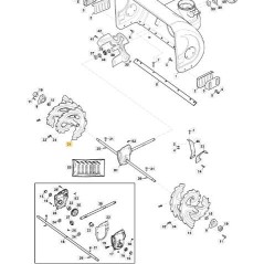 AUGER-RIGHT ORIGINAL STIGA - 1811-2984-01 | Newgardenstore.eu