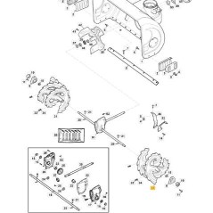 ORIGINAL STIGA AUGER-SX – 1811-2983-01 | Newgardenstore.eu