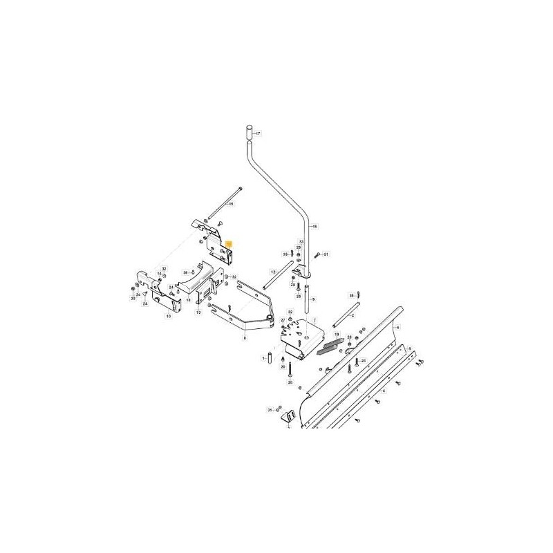 SOPORTE IZQUIERDO STIGA ORIGINAL - 118890028/0