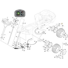 HINTERRAD 14 STARCO+DELI S373A ORIGINAL STIGA - 387680301/0