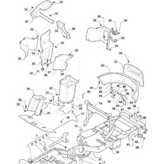 STIGA REAR BUMPER PLATE VNGS PFM ORIGINAL STIGA - 387559001/0 | Newgardenstore.eu