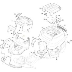VORDERE TRITTBRETTABDECKUNG NV NCS8000N ORIGINAL STIGA - 337110316/0 | Newgardenstore.eu