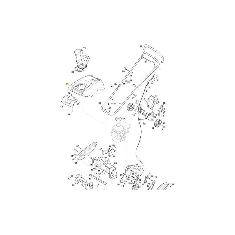 PIASTRA POSTERIORE ORIGINALE STIGA - 118820037/0