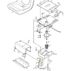 Colonna supporto sedile trattorino tagliaerba ORIGINALE STIGA 1134-5698-01 | Newgardenstore.eu