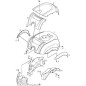 ORIGINAL STIGA ENGINE COVER - 1134-5636-01