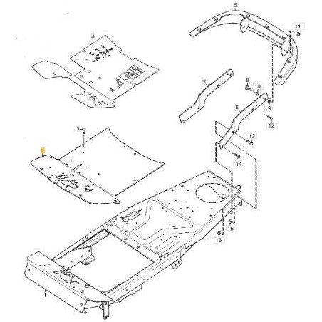 PLATAFORMA FM STIGA ORIGINAL - 1134-5293-02 | Newgardenstore.eu