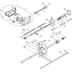 FLEXIBLE SHAFT WITH ORIGINAL STIGA DC FLEX SHEATH - 3L4122110/2