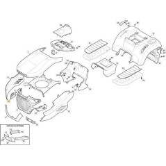 FANALE LED DX SD/MP ST BLU RAL?? STIGA ORIGINALE - 382185521/0