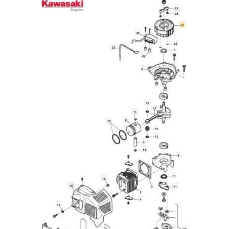 VOLANTE MAGNETO ORIGINAL STIGA - 118801836/0 | Newgardenstore.eu
