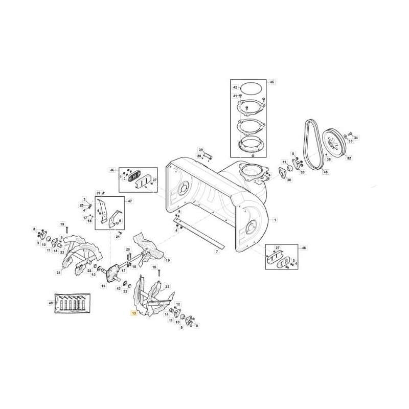 VIS GAUCHE - ST5266P/P TRAC ORIGINAL STIGA - 118821170/1
