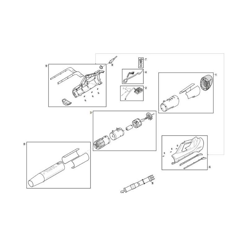 BL 900 Li 48 ORIGINAL STIGA ENGINE - 118811310/0