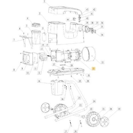 GRUPPO MOTORE E CAMBIO (2500W) ORIGINALE STIGA - 1716-0160-01 | Newgardenstore.eu