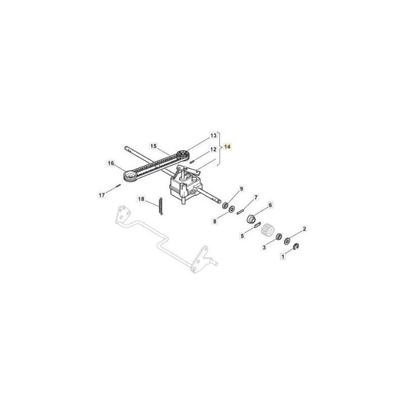 FR. TRAKTIONSGRUPPE TURBO 50-55 ORIGINAL STIGA - 181003085/0