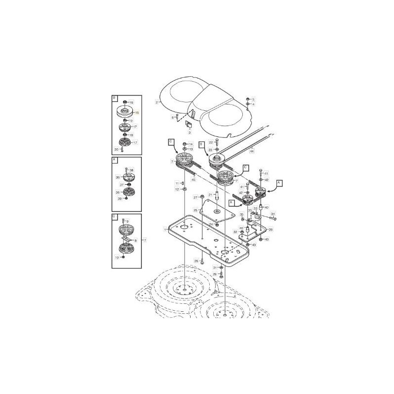 PULEGGIA P.107M(VEL.LENTA) D.1 ORIGINALE STIGA - 1134-4315-01