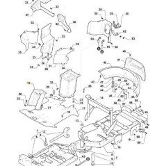 STEERING COLUMN SUPPORT PFM EL VNN ORIGINAL STIGA - 387785259/0 | Newgardenstore.eu