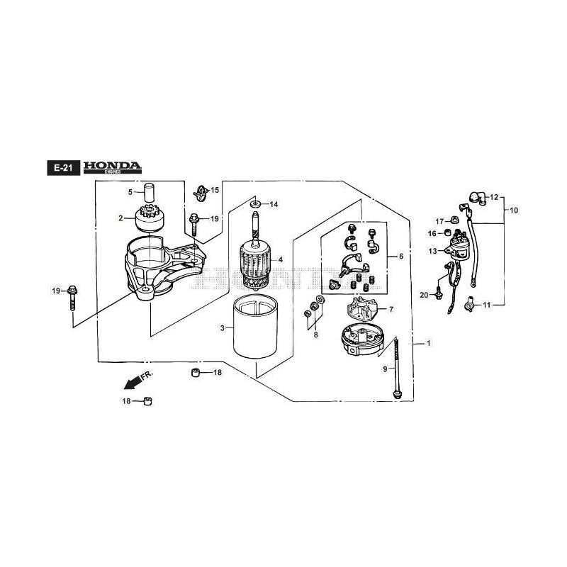ORIGINAL STIGA STARTER PINION - 118552179/0