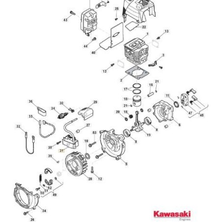 ORIGINAL STIGA IGNITION COIL-ASSY - 118801847/0 | Newgardenstore.eu