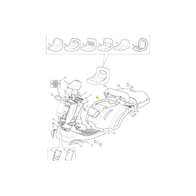 RADABDECKUNG F 72 HY WEISS R9003 ORIGINAL STIGA - 384110169/1