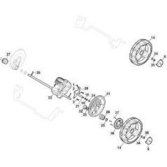 TRANSMISSION ÉLECTRIQUE GT 72V BLDC x MCS50-CP1-MP2 ORIGINAL STIGA - 181003135/0 | Newgardenstore.eu