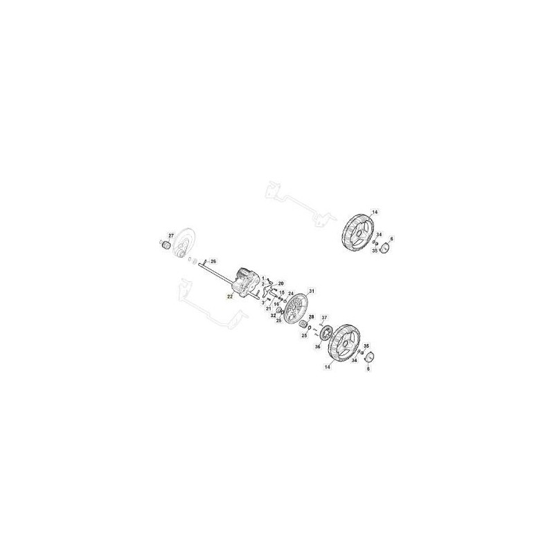 ELEKTRISCHES GETRIEBE GT 72V BLDC x MCS50-CP1-MP2 ORIGINAL STIGA - 181003135/0