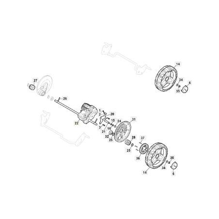 TRANSMISIÓN ELÉCTRICA GT 72V BLDC x MCS50-CP1-MP2 ORIGINAL STIGA - 181003135/0 | Newgardenstore.eu