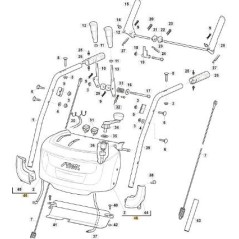 TABLEAU DE BORD ORIGINAL STIGA AVEC LED - 118821104/0 | Newgardenstore.eu