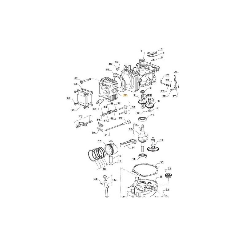 KIT DE TÊTE, CYLINDRE ORIGINAL STIGA - 118551231/0