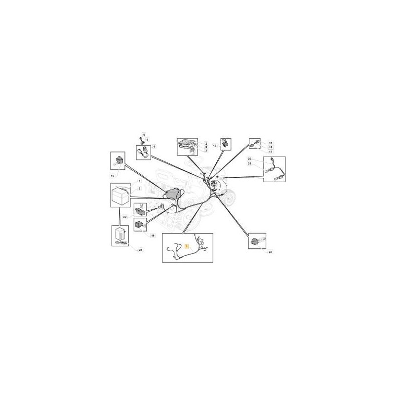 KIT CABLEADO FAROS MP 84C ME ORIGINAL STIGA - 182040183/0