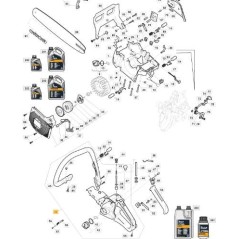 HANDLE, ORIGINAL YELLOW STIGA - 118800940/0